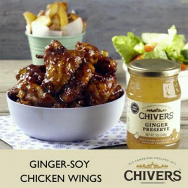 Chivers Ginger-Soy Chicken Wings